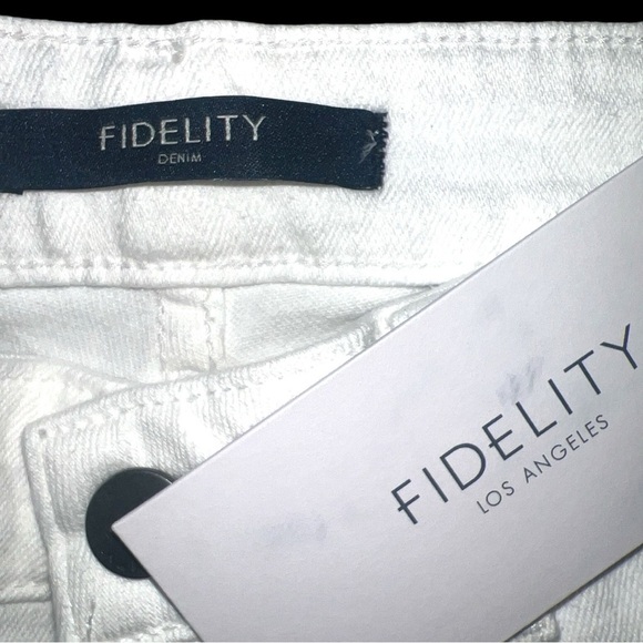 Fidelity Denim JONI REGAL WHITE Jeans/ Utility Pants | NEW/NWT!!! 💜👖💜👖 - Picture 8 of 11